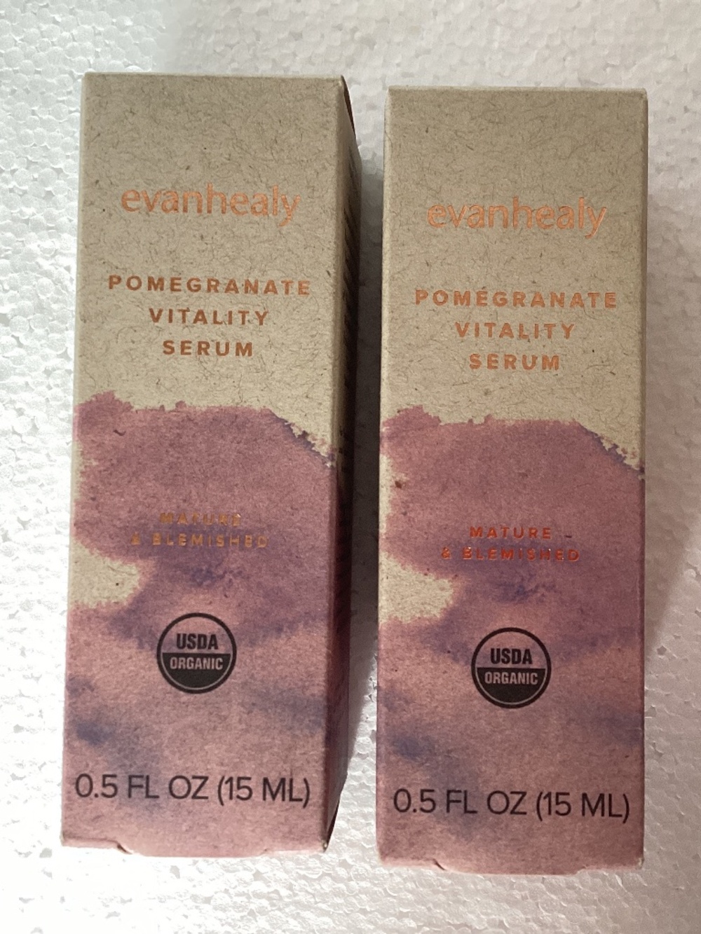 EvanHealy Pomegranate Vitality Serum - 0.5 fl oz lot of 2 NIB